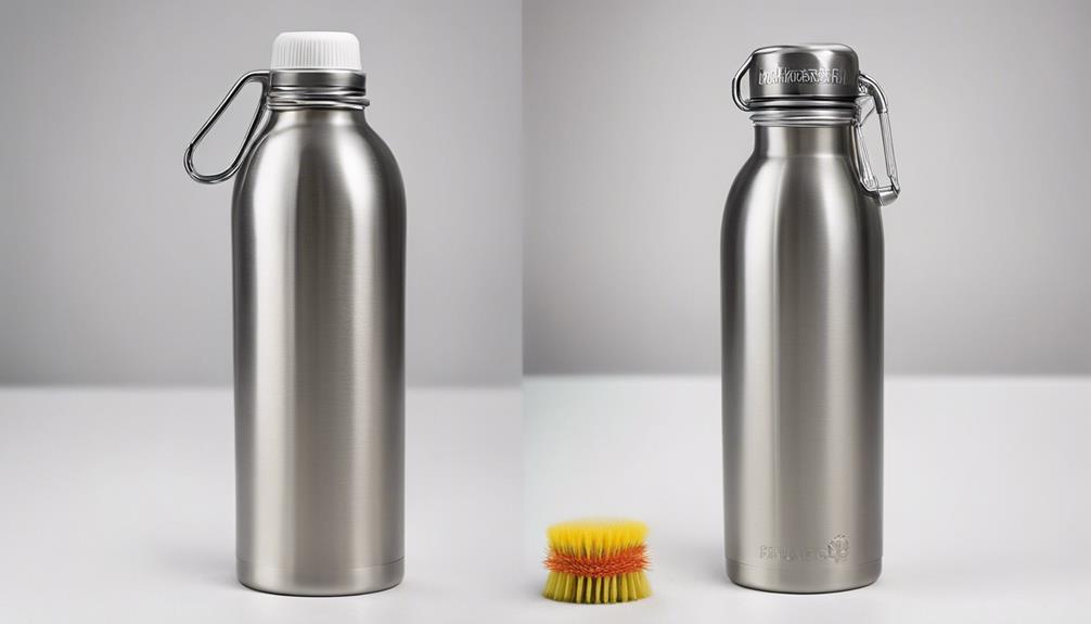 cleaning stainless steel bottles