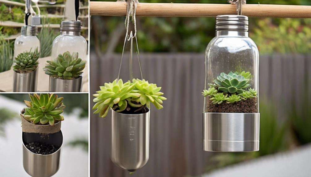 repurpose stainless steel bottles