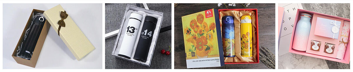 Custom design gift box for stainless steel water bottles