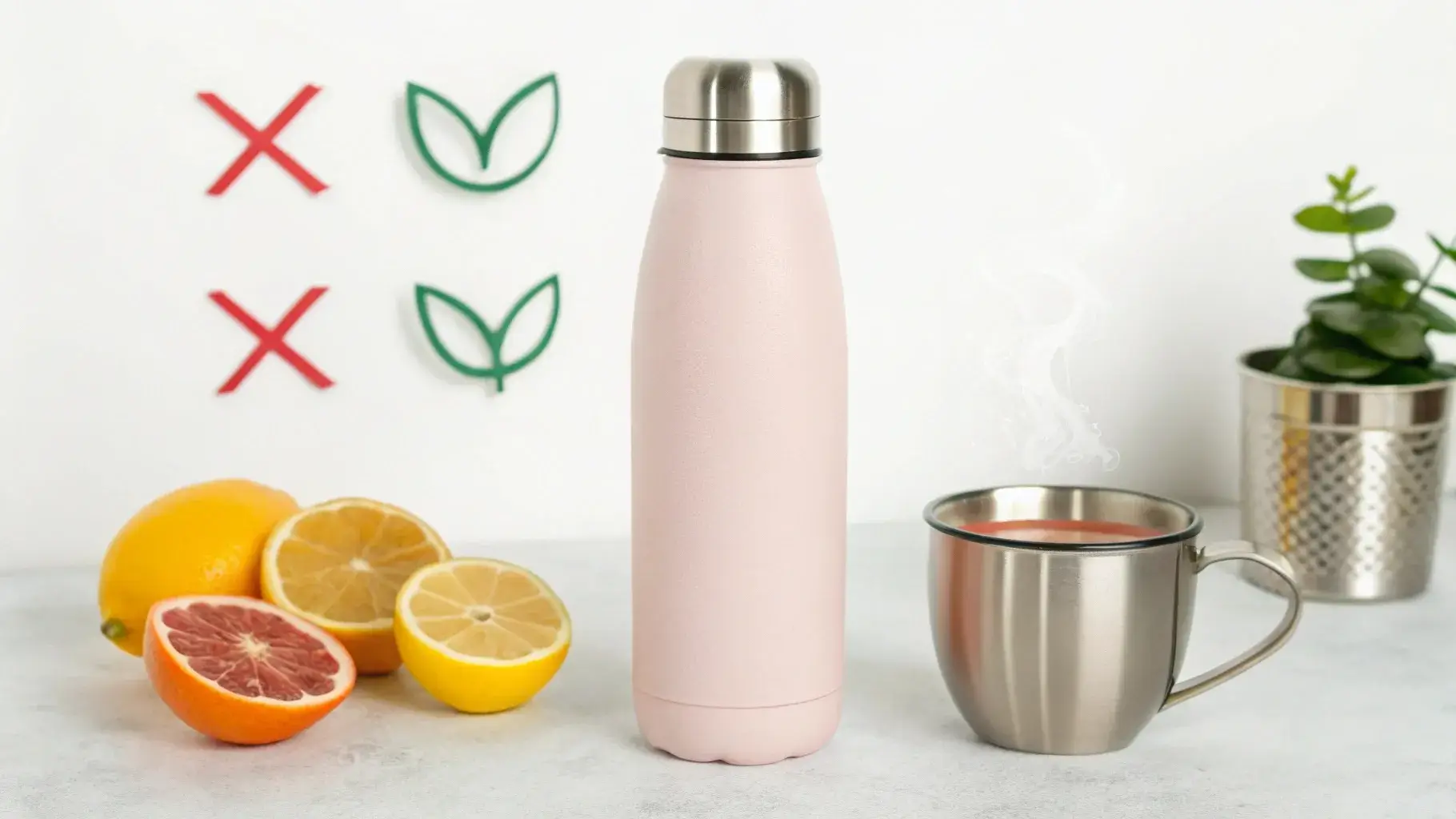 Unsafe liquids for stainless steel bottle