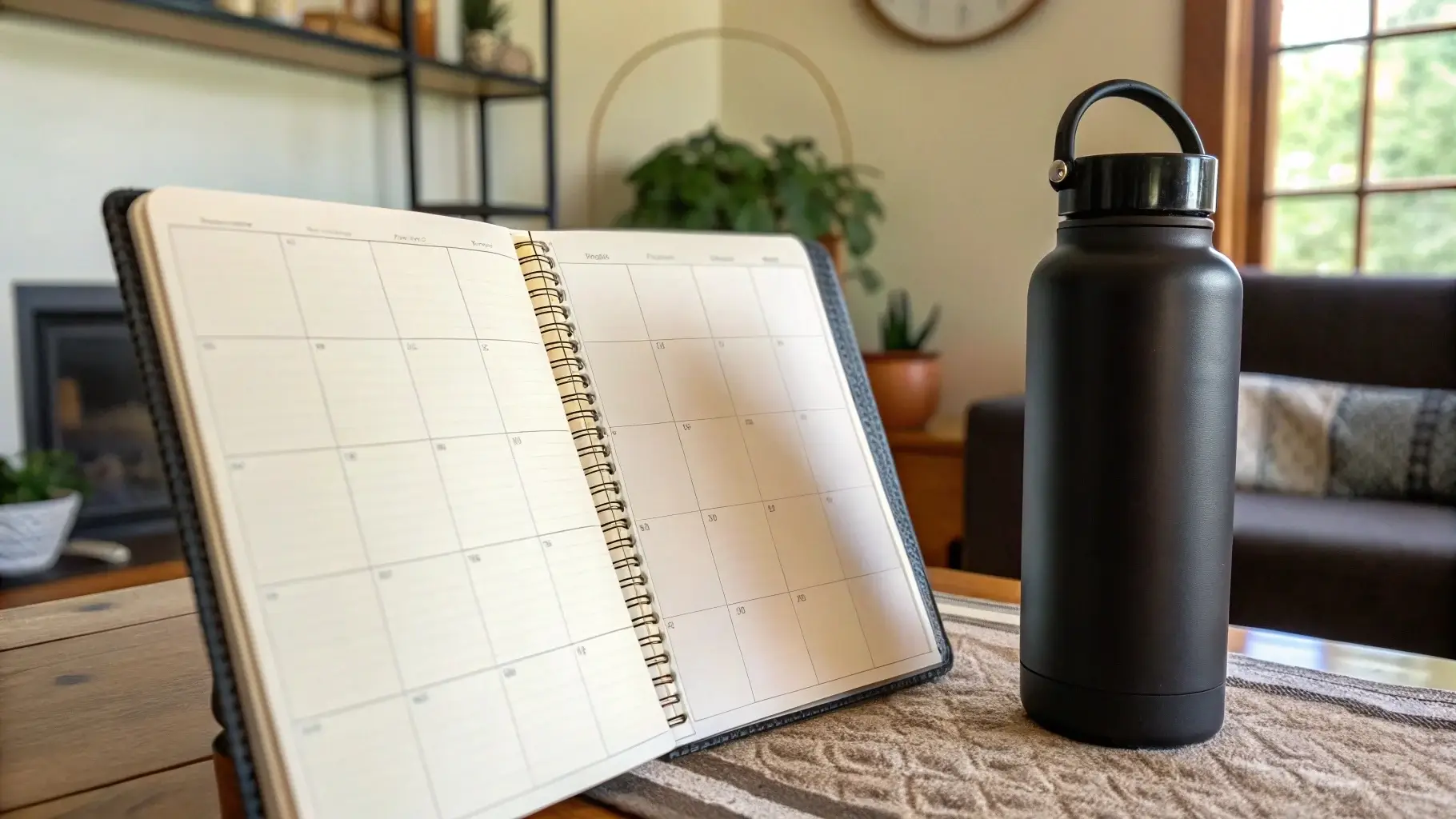 Calendar note reminding to clean stainless steel bottle daily