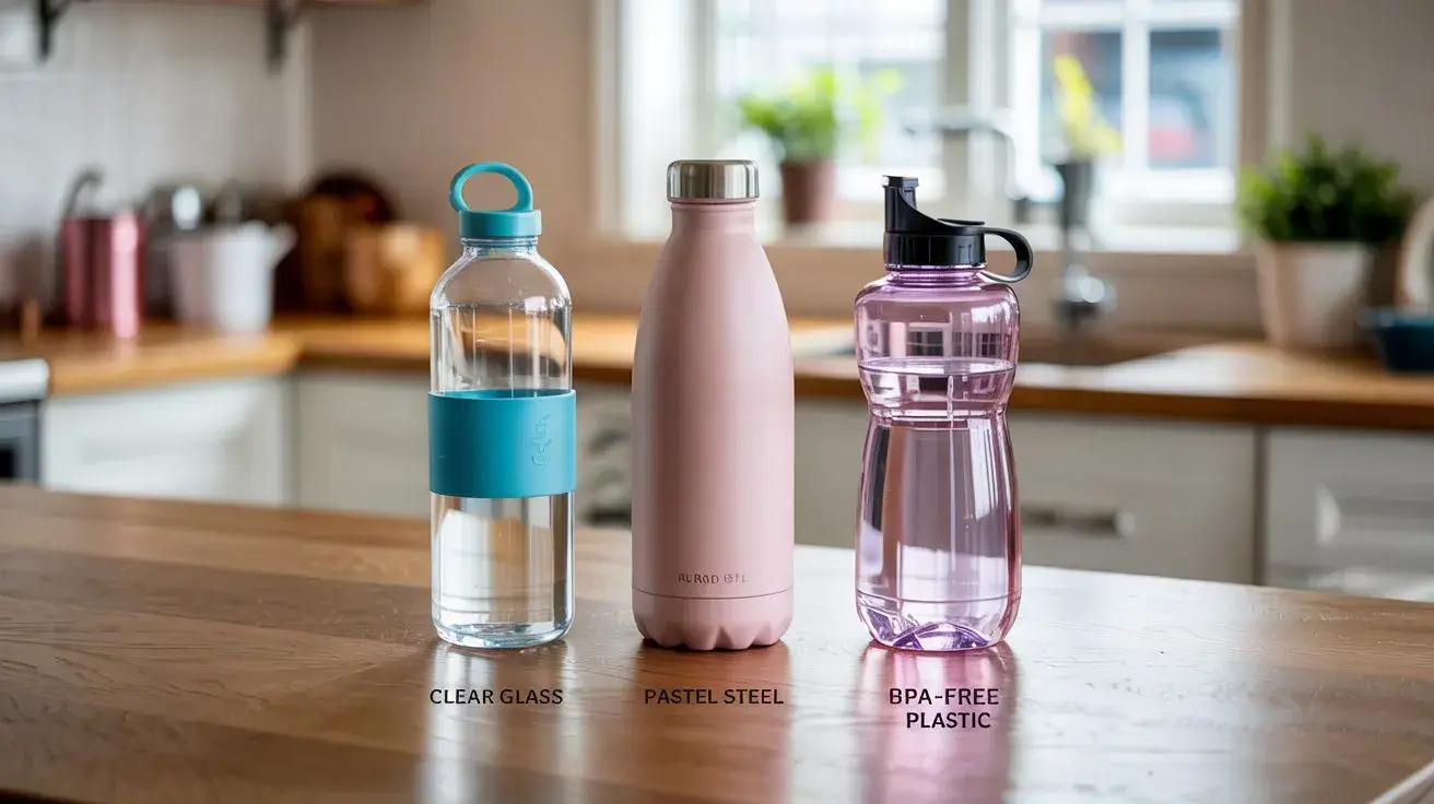 Glass, stainless steel, and BPA-free plastic bottles