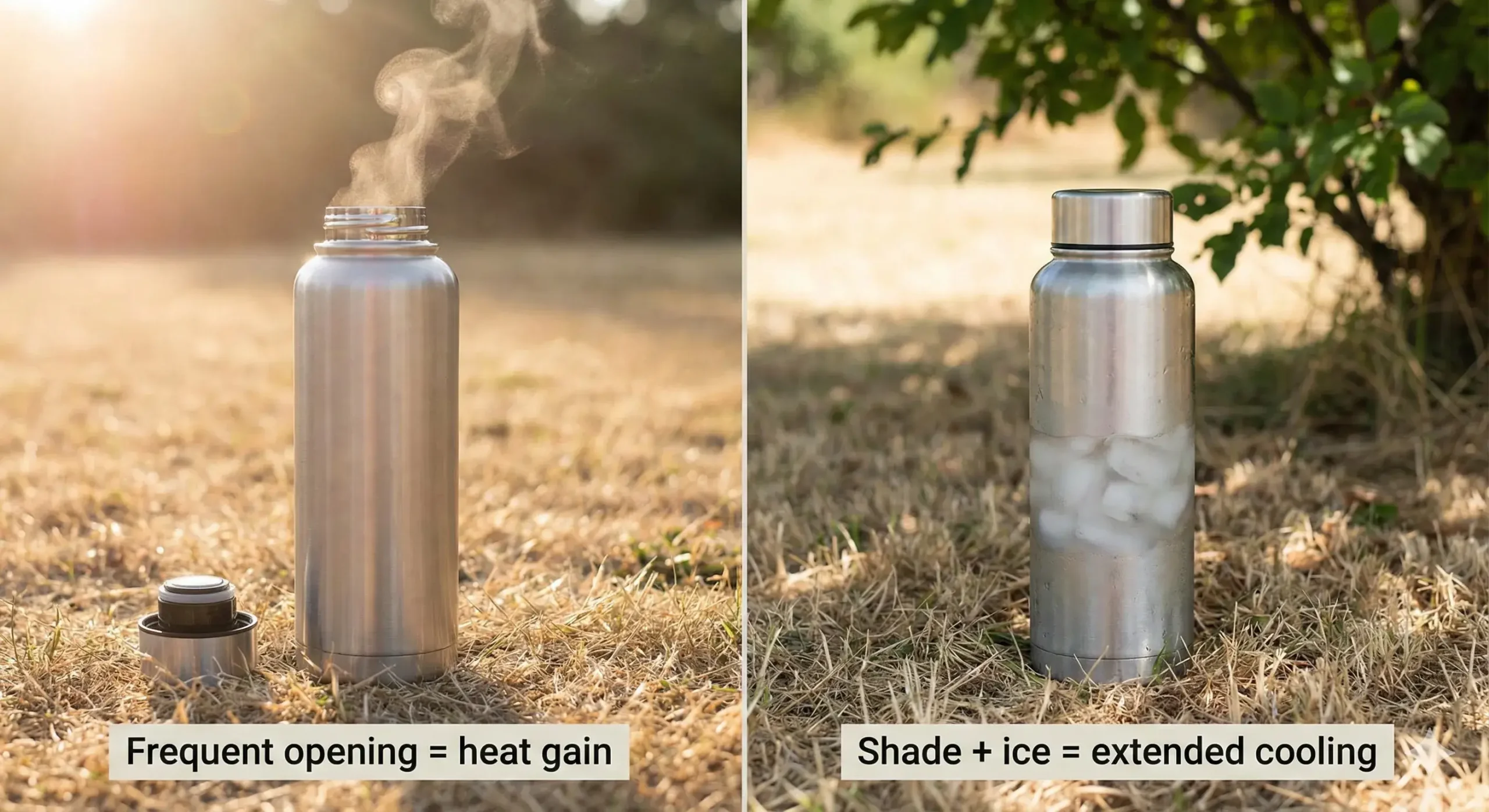 Split image showing usage habits affecting cooling