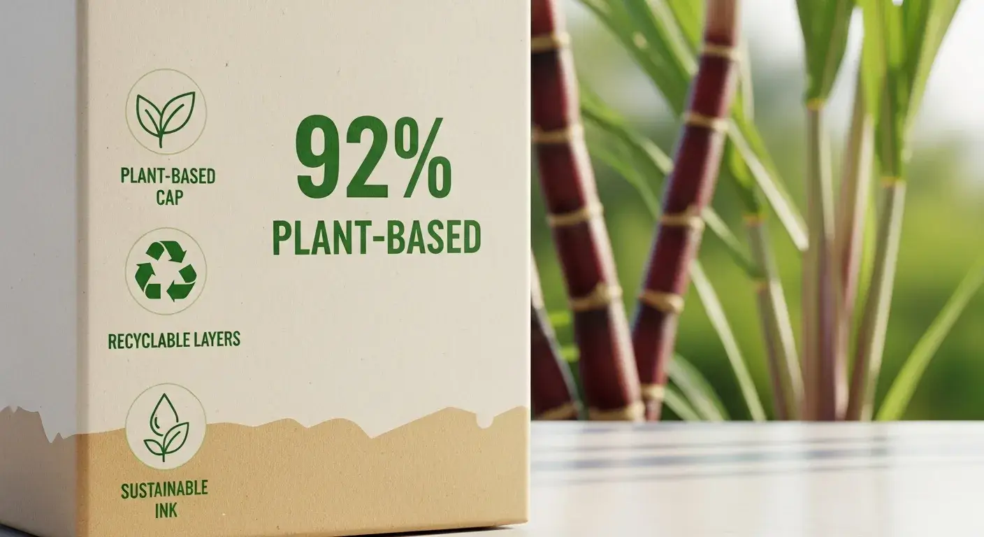 Sustainable packaging progress Plant-based boxed water packaging innovations