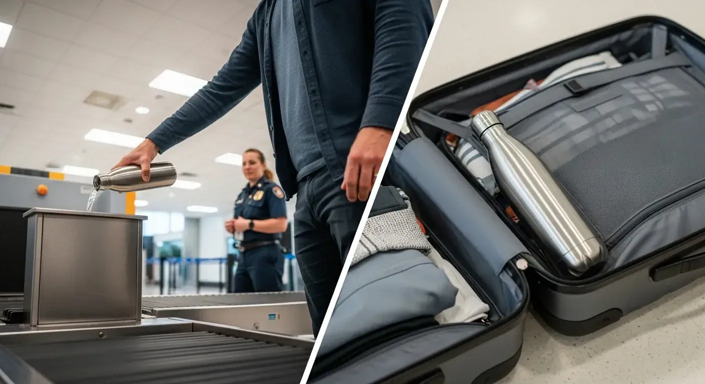 Carry-on vs checked rules Carry-on vs checked bottle rules