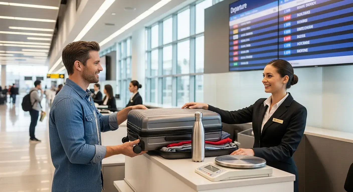 No bottle declaration No declaration needed at check-in