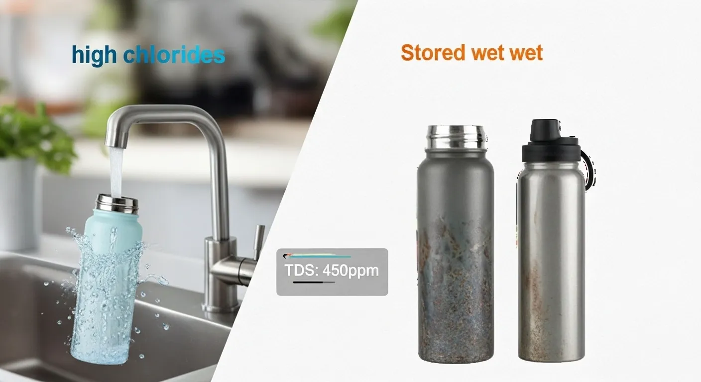 Chloride-rich tap water can corrode