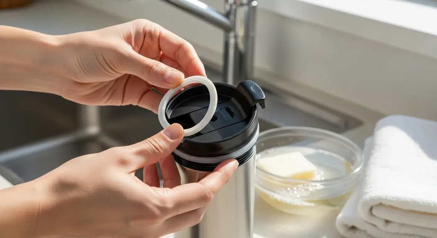 Remove and clean gasket weekly