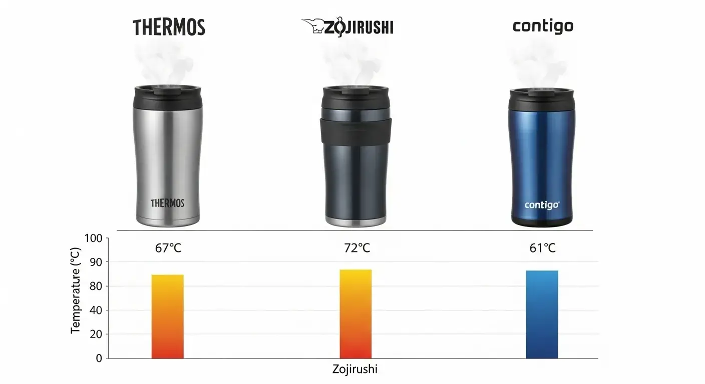 Heat retention test Temperature retention test results