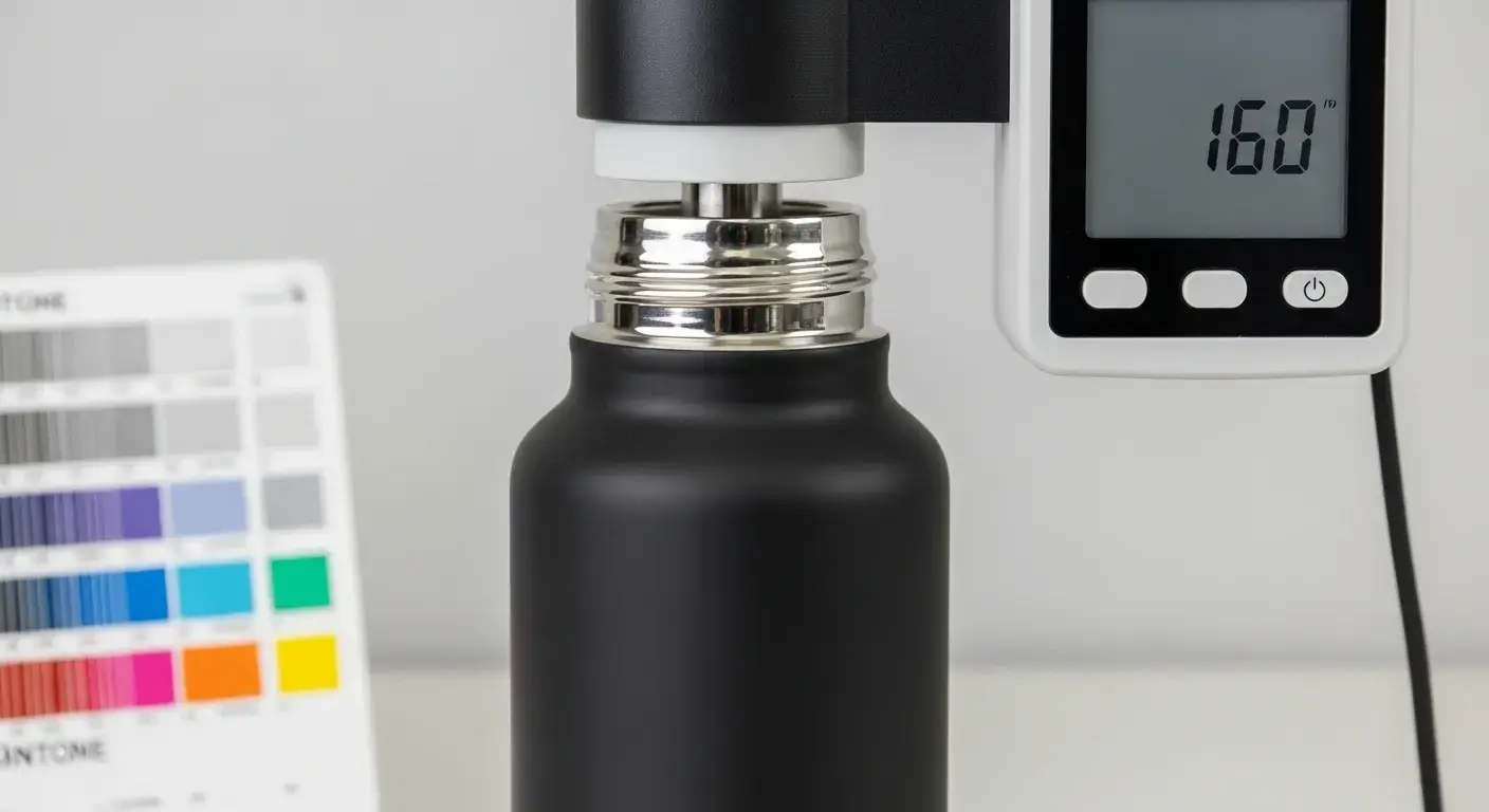 Colorimeter measuring bottle color