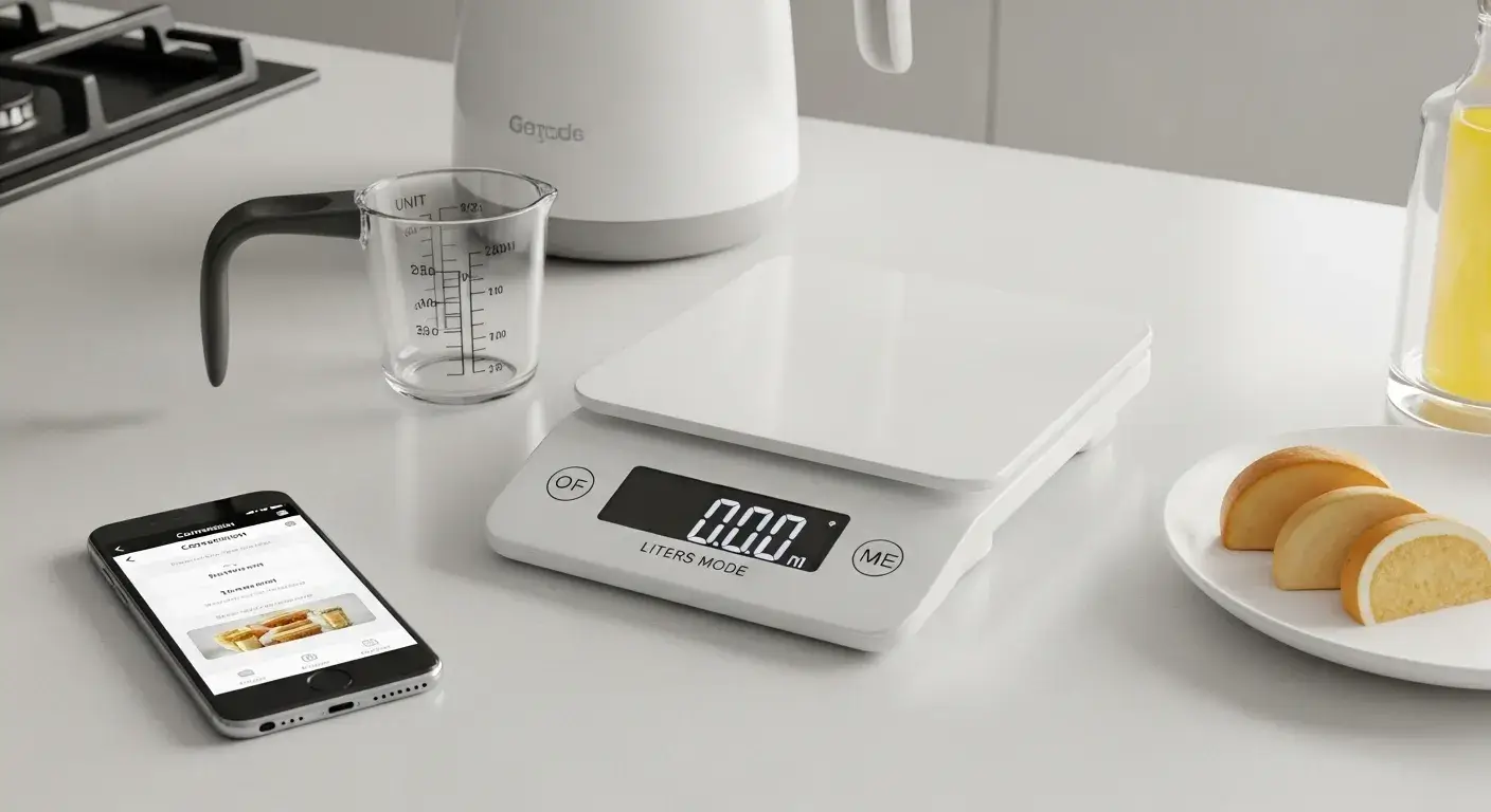 Kitchen scale and conversion app