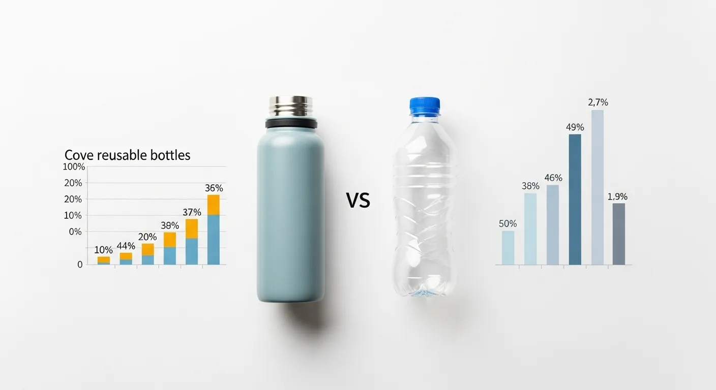 Reusable bottle cost savings graph