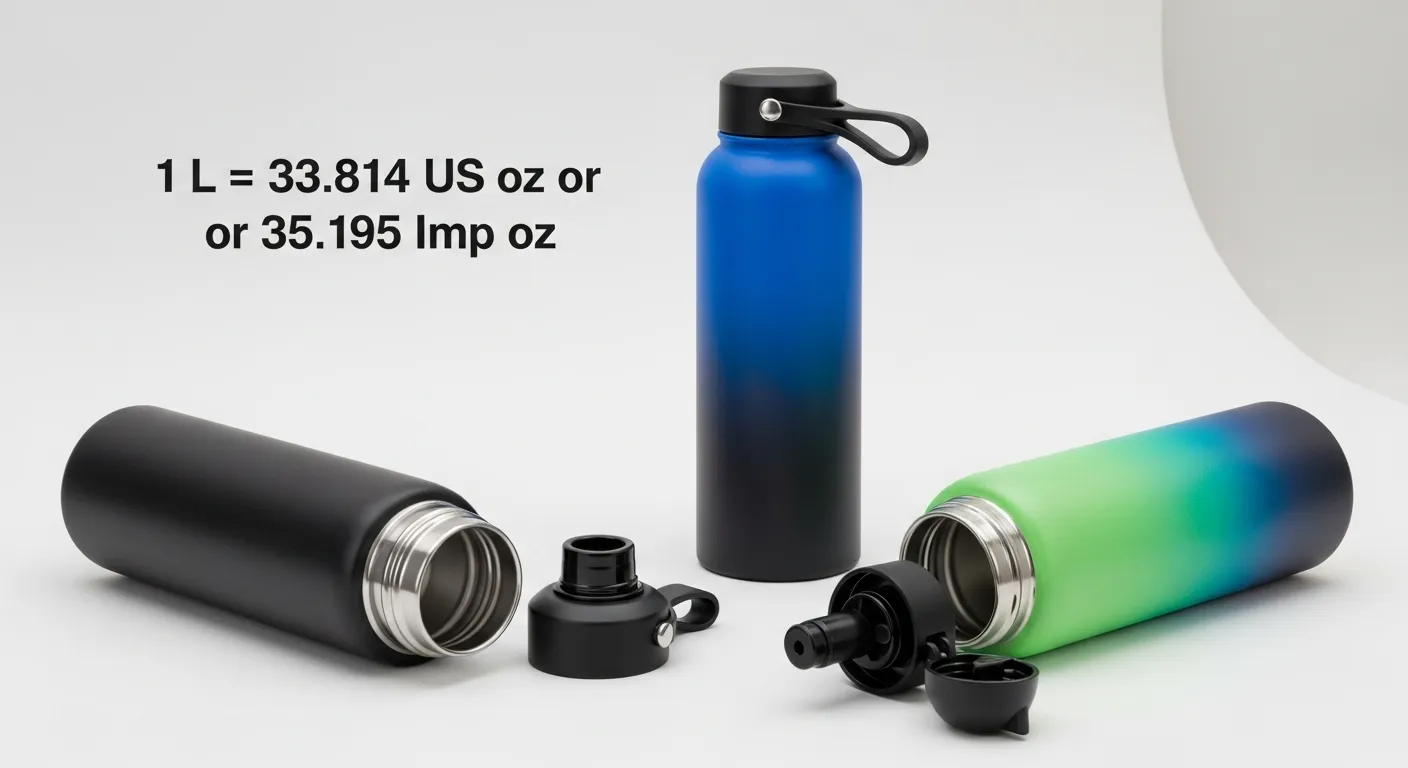 Liters and ounces comparison chart
