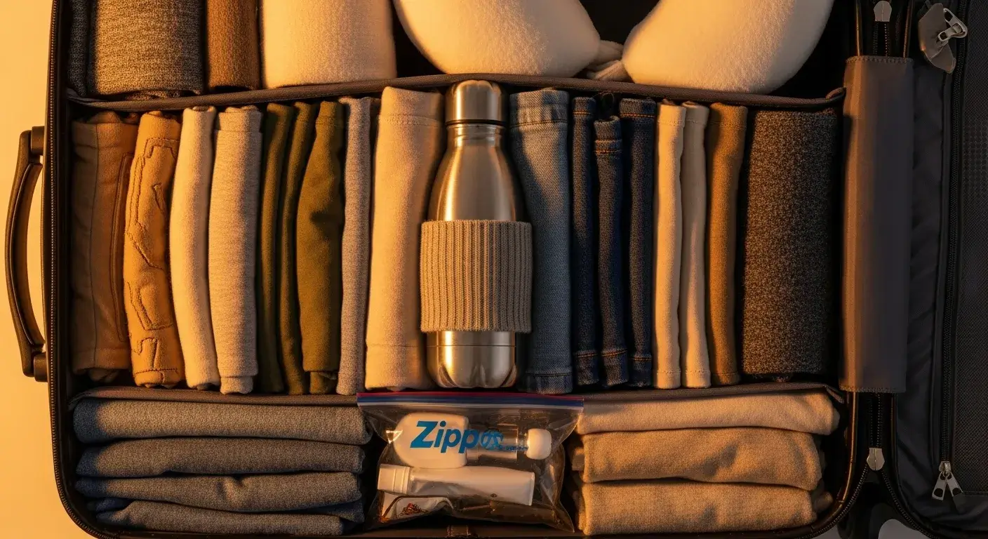 Pack bottle correctly Proper way to pack metal bottle