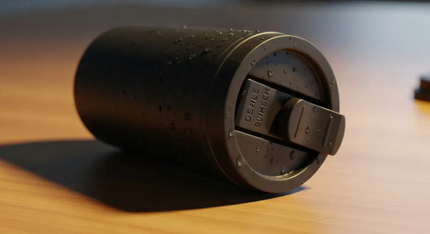 Leakproof lid example Leakproof insulated mug with secure lid