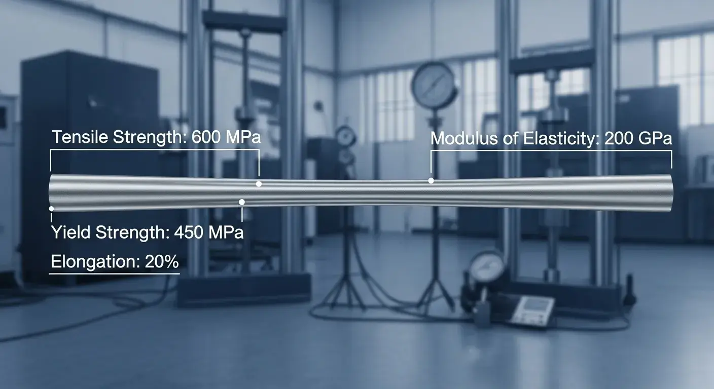 Mechanical specs of 304 304 stainless steel strength and flexibility chart