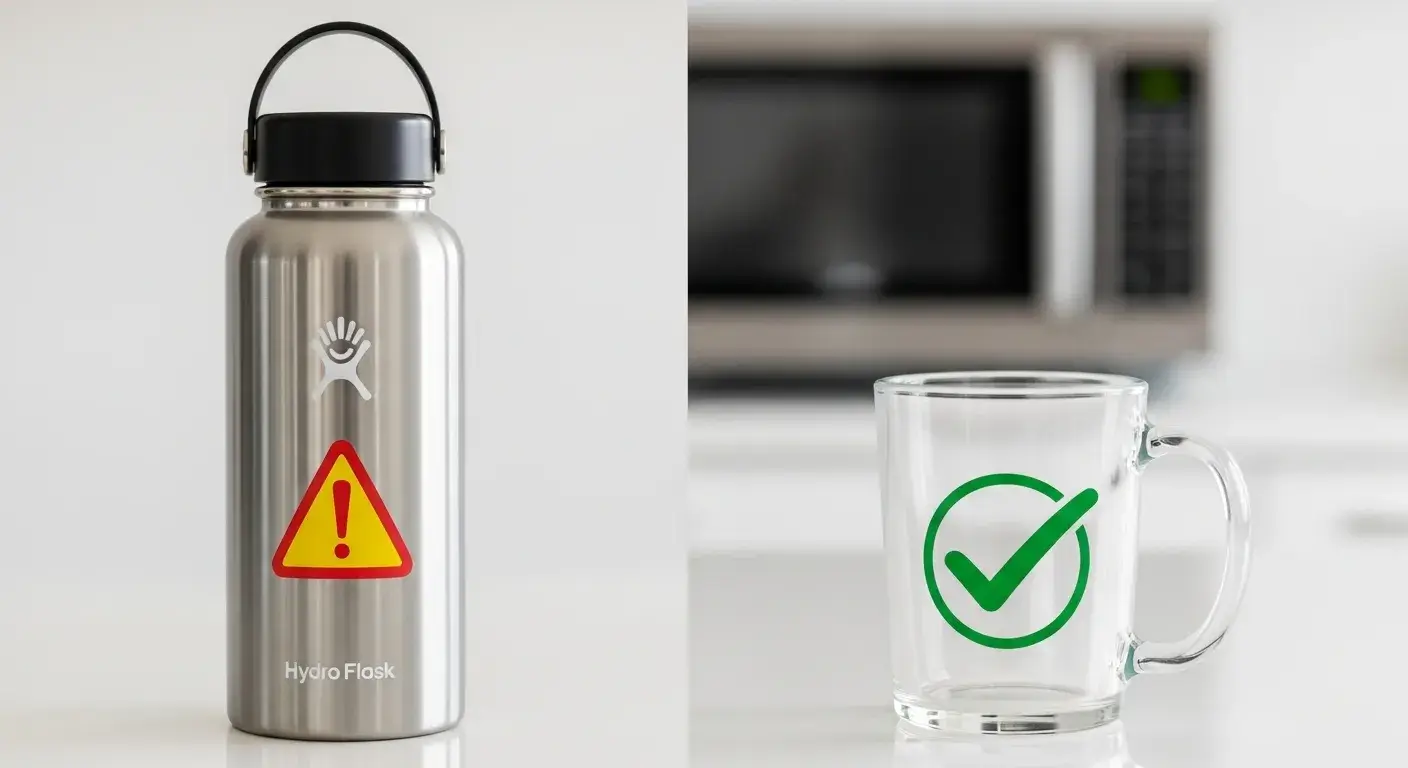 Microwave safety comparison chart for materials