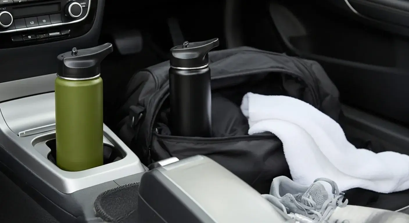 Keep extras for backup Two bottles in different locations: car and gym bag