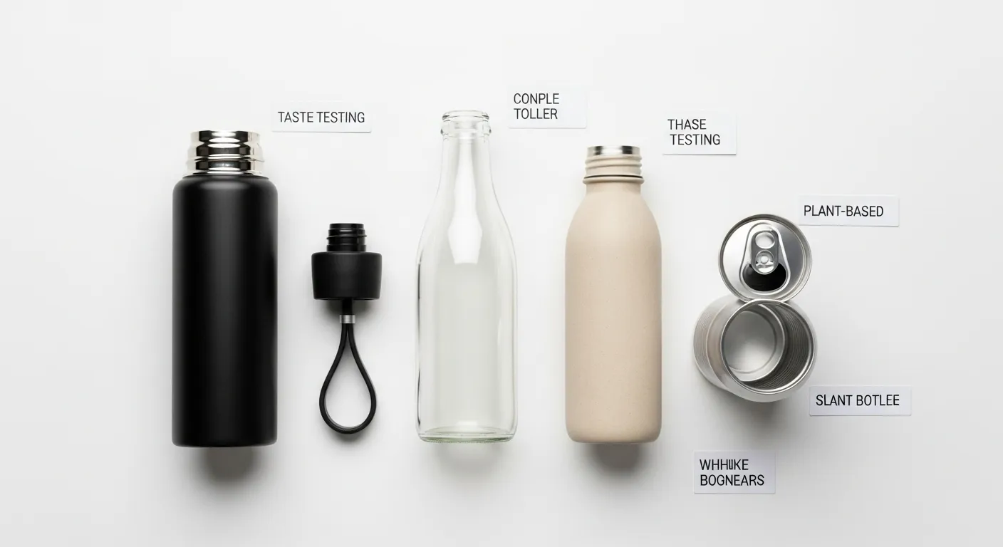 Various bottle materials tasting test