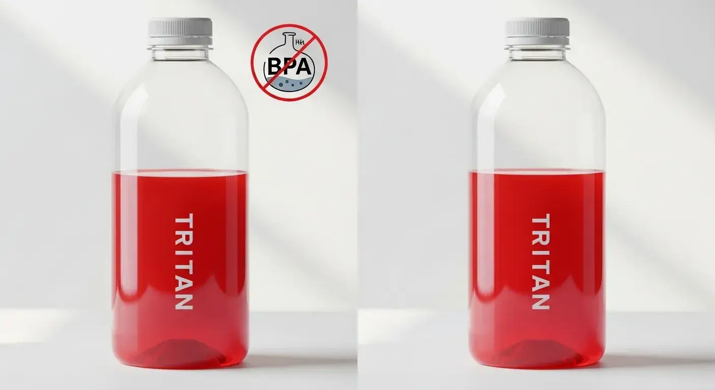 Tritan bottle vs BPA chemical icons