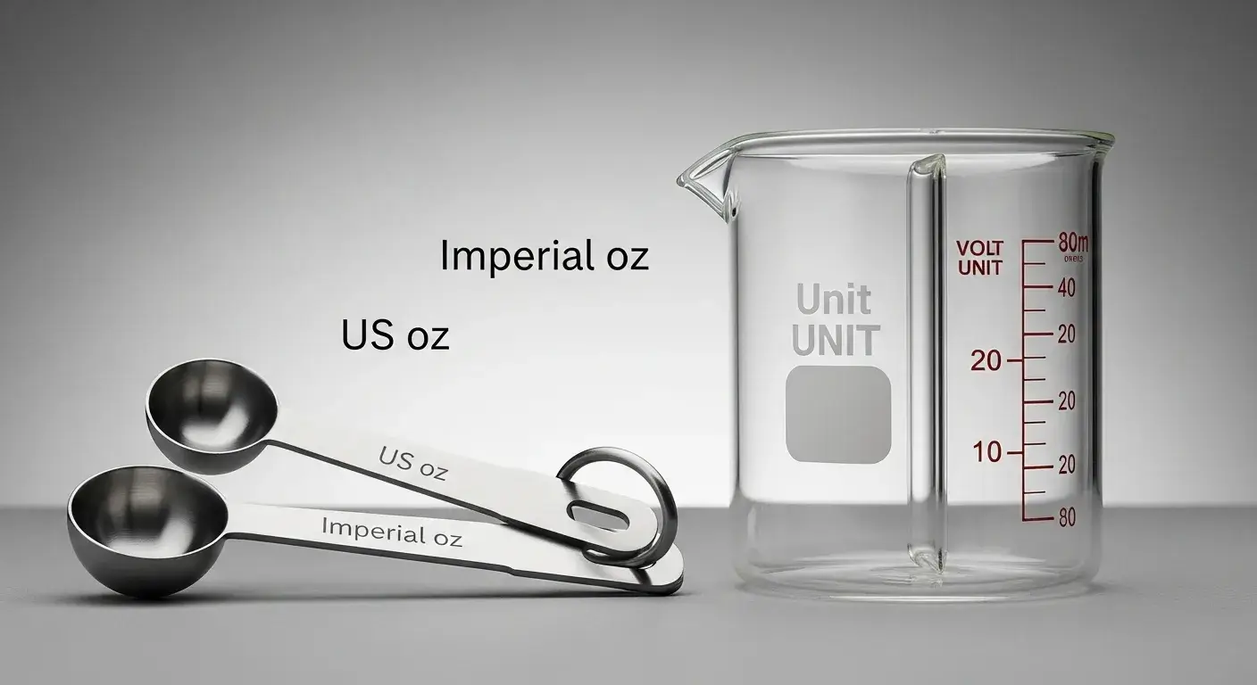 US vs Imperial fluid ounces comparison