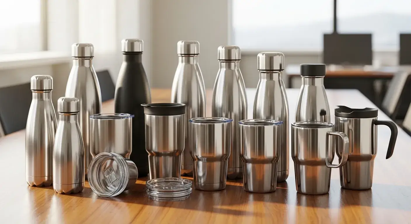 Different drinkware types using 201 stainless steel