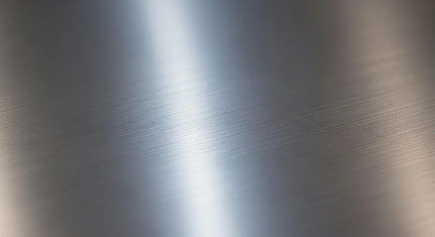 close-up view of 304 stainless steel