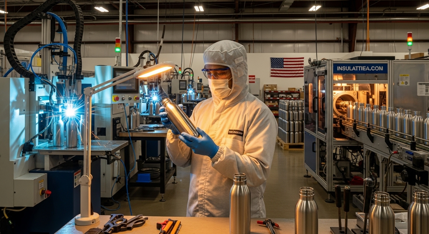Liberty Works facility producing stainless steel bottles in USA