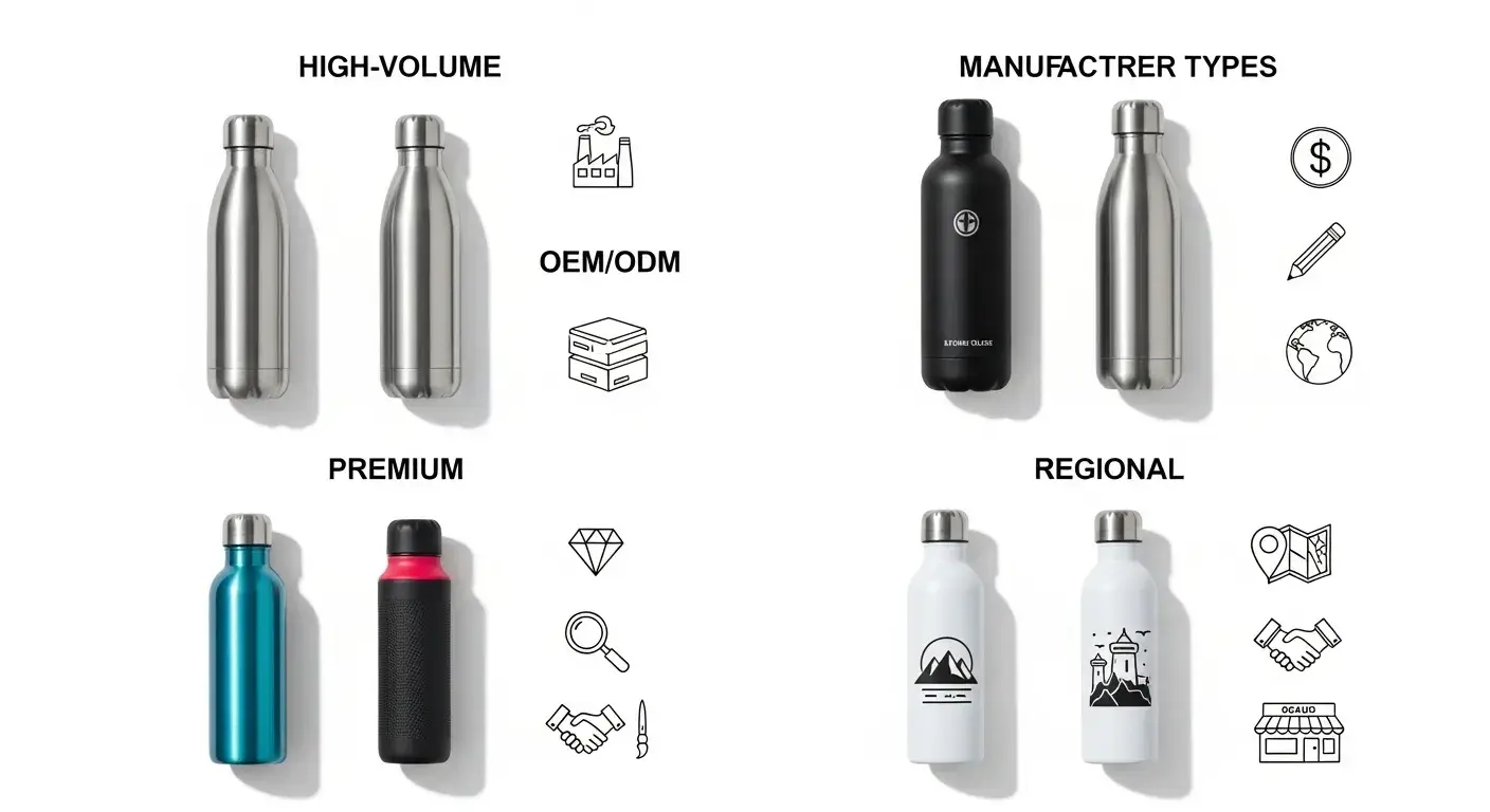 Comparison of different bottle manufacturer types