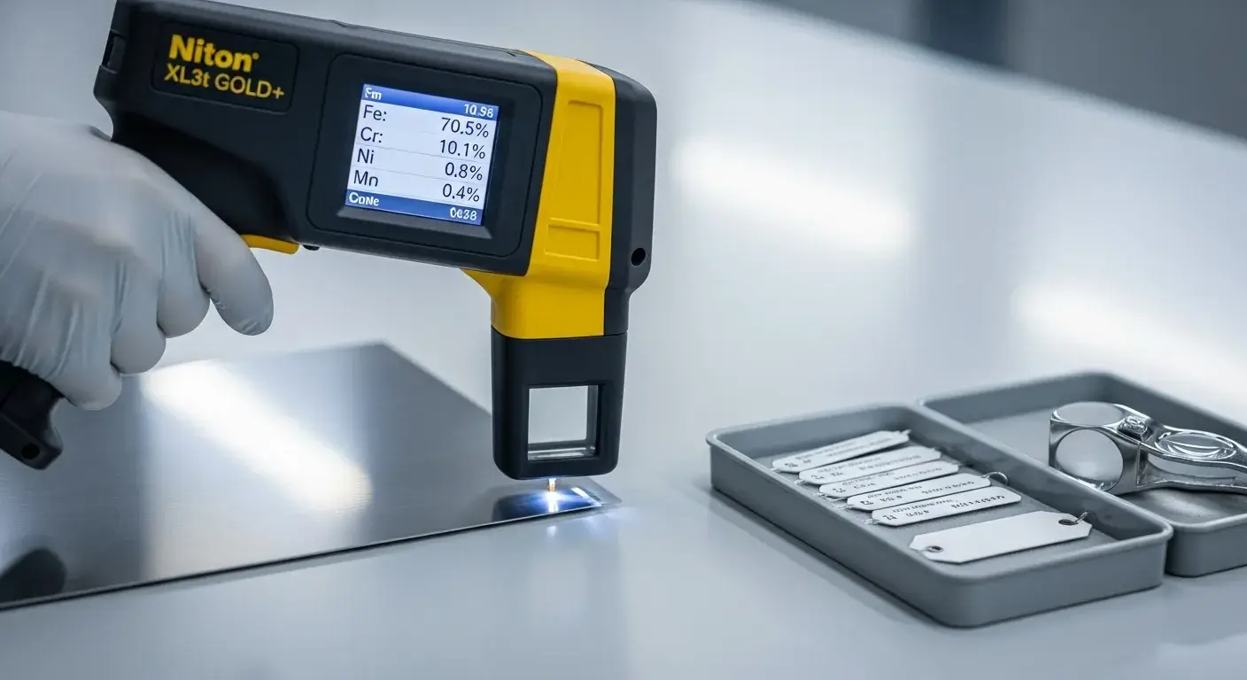 XRF verification of stainless grade