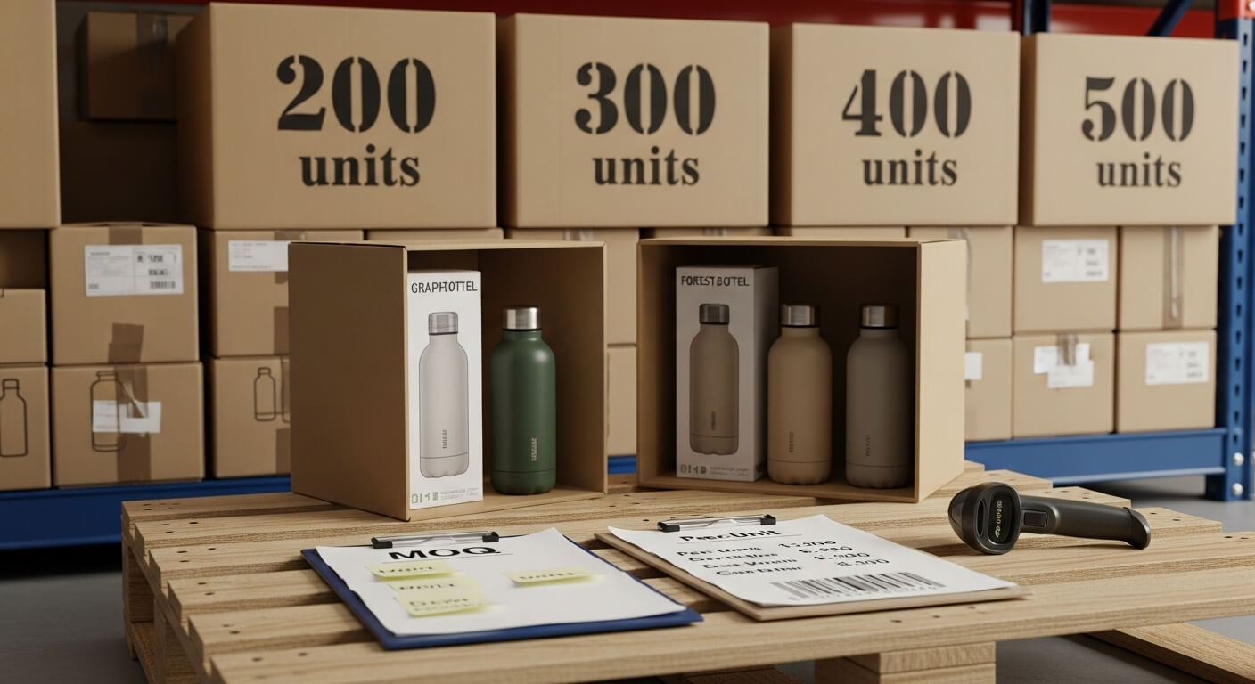 Initial inventory planning for water bottles