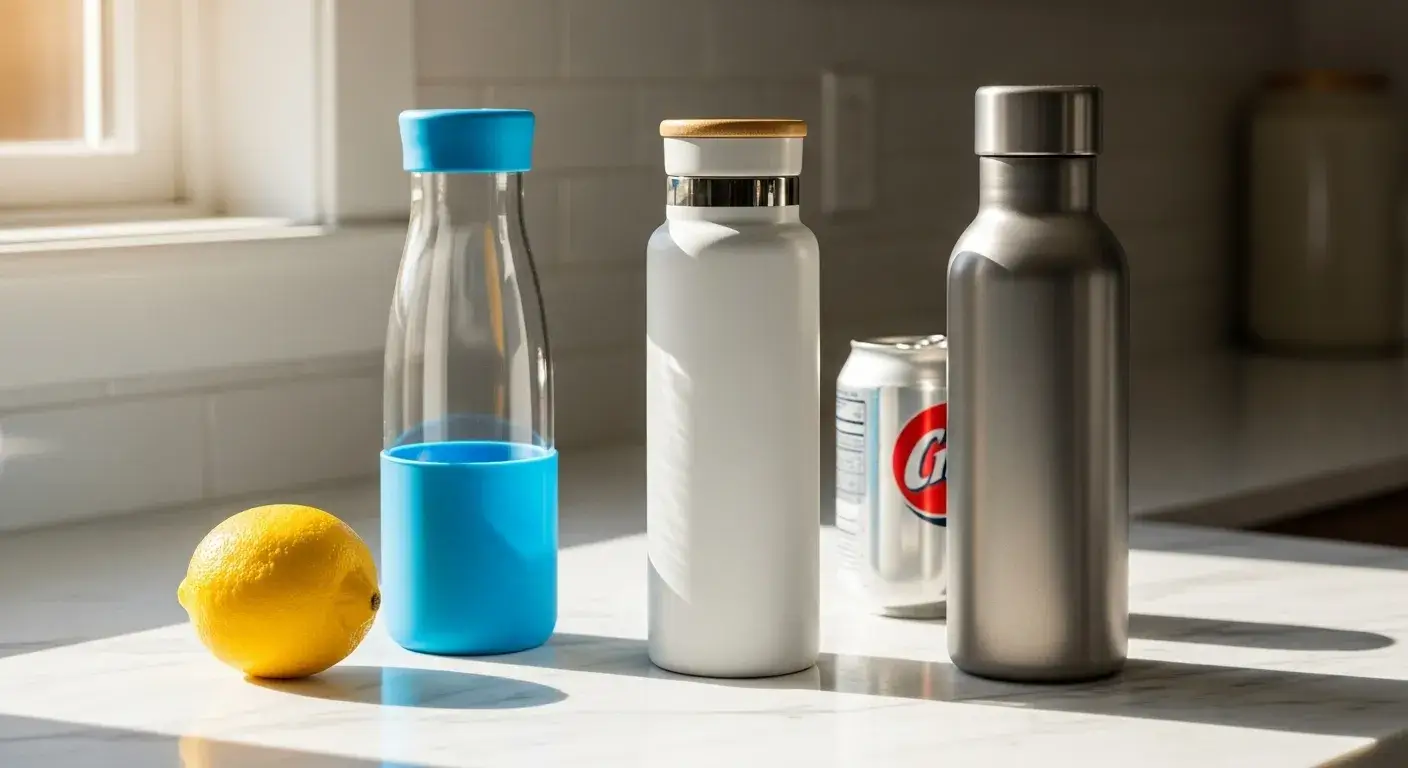 Ceramic, glass, and titanium bottles as safe options