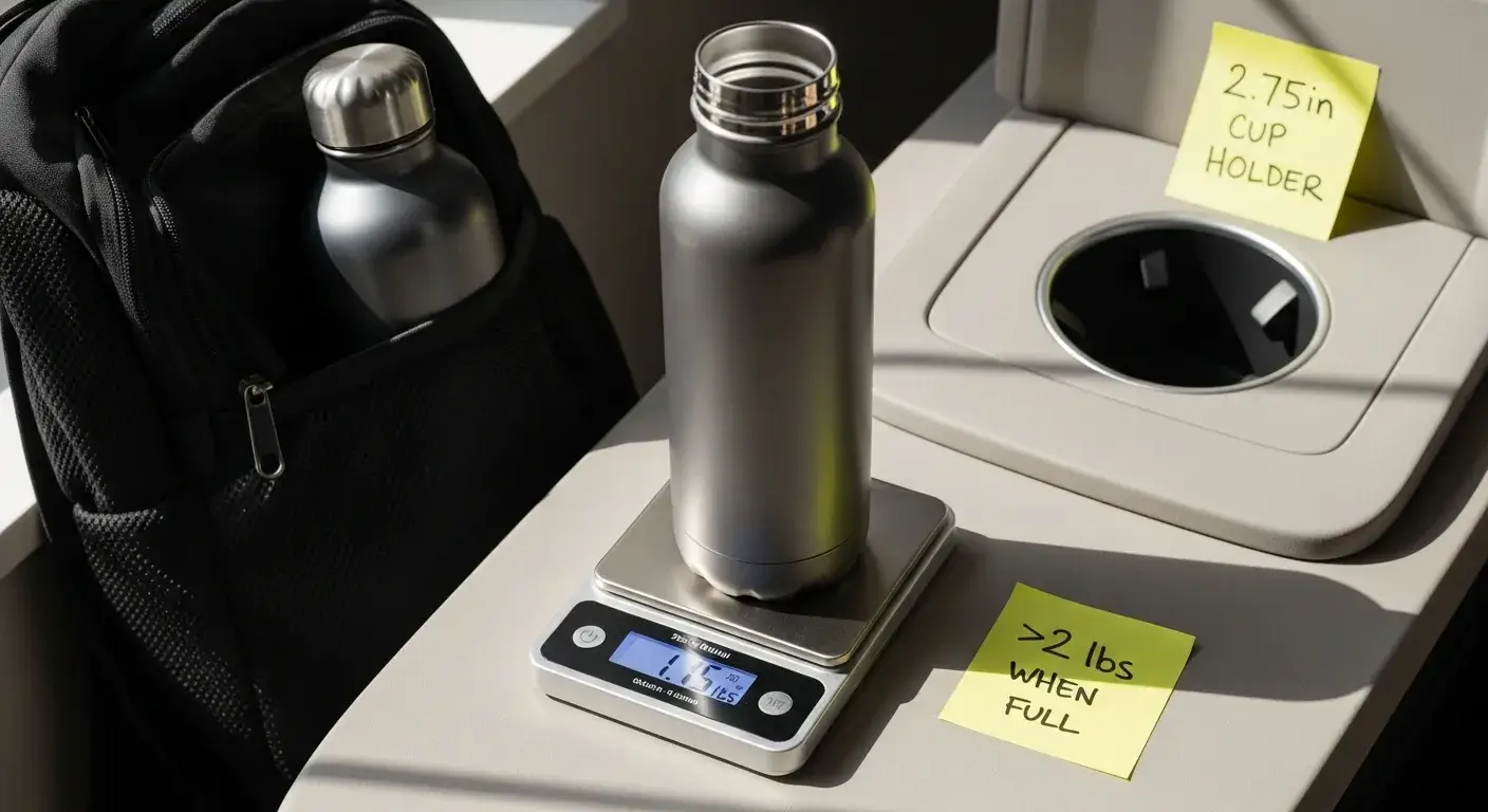 Weight and fit checklist for bottle size