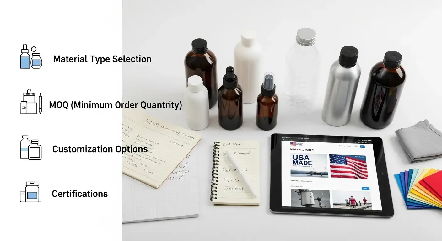 Choosing USA supplier Checklist to choose USA bottle manufacturer