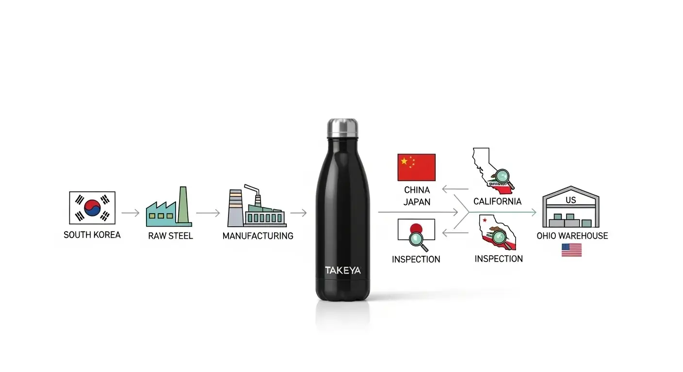 Takeya supply chain from steel to shelf
