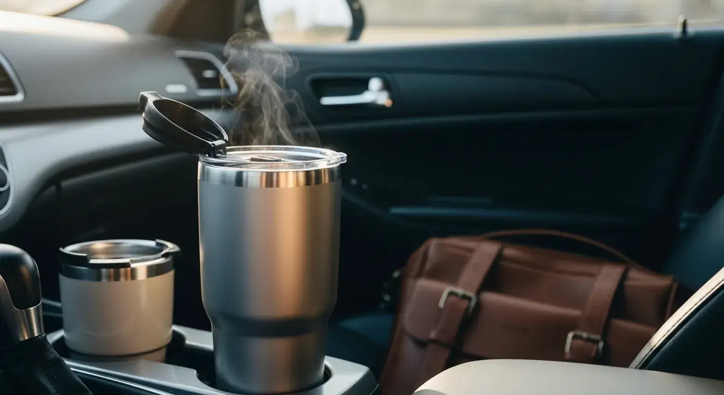 Insulated tumbler for commuting and travel