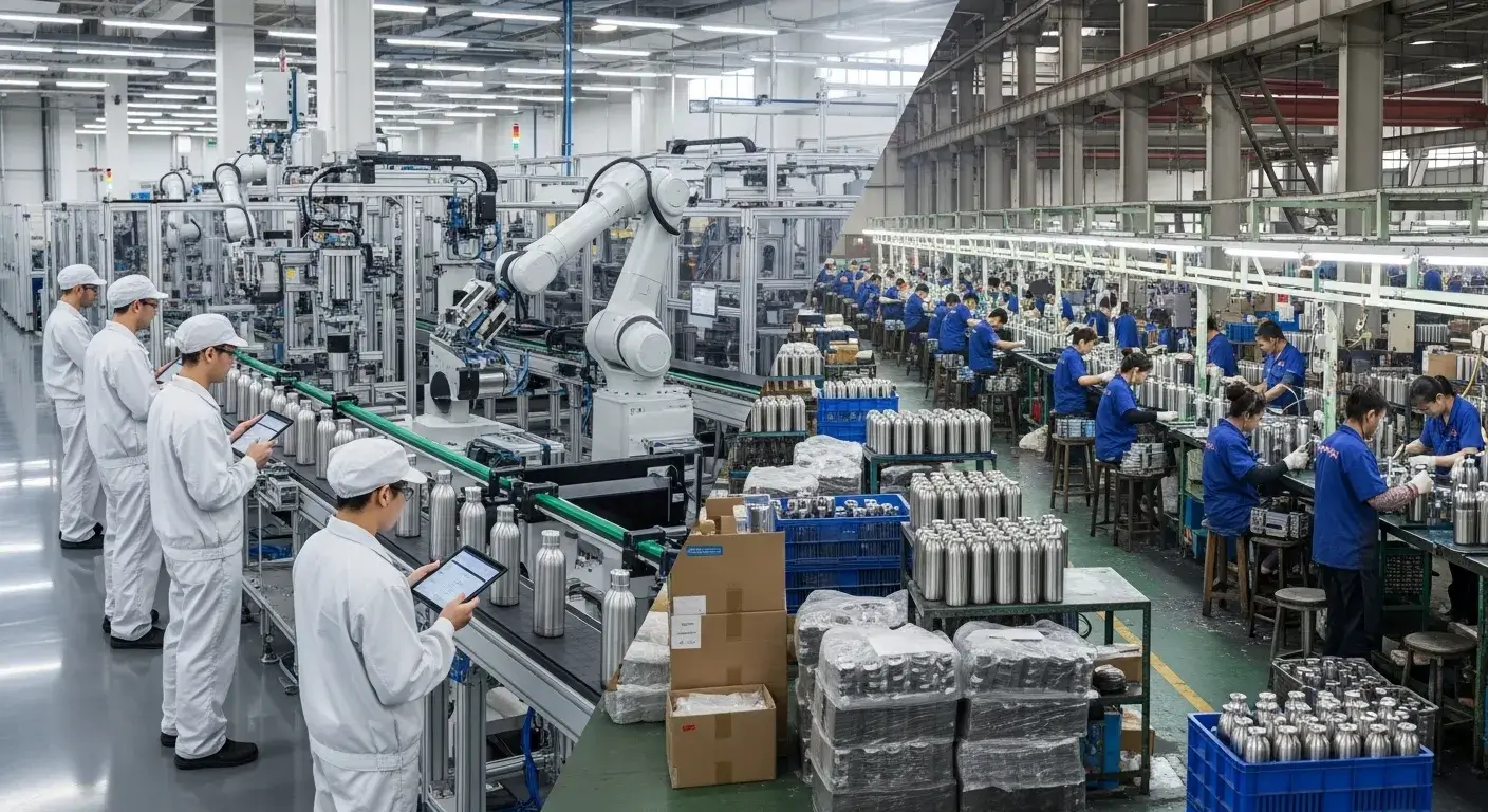 USA vs Overseas sourcing USA vs overseas water bottle supply chain