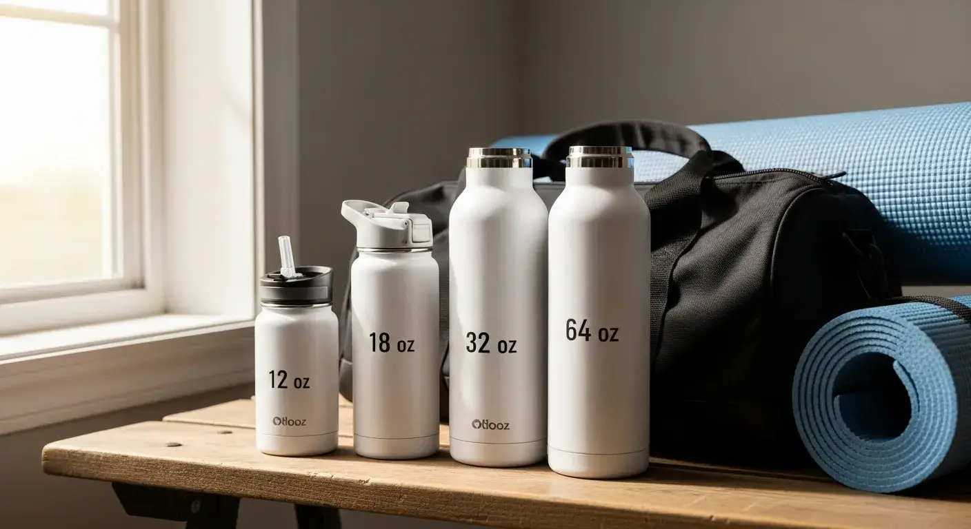 White bottle types overview Various white bottles with lid types