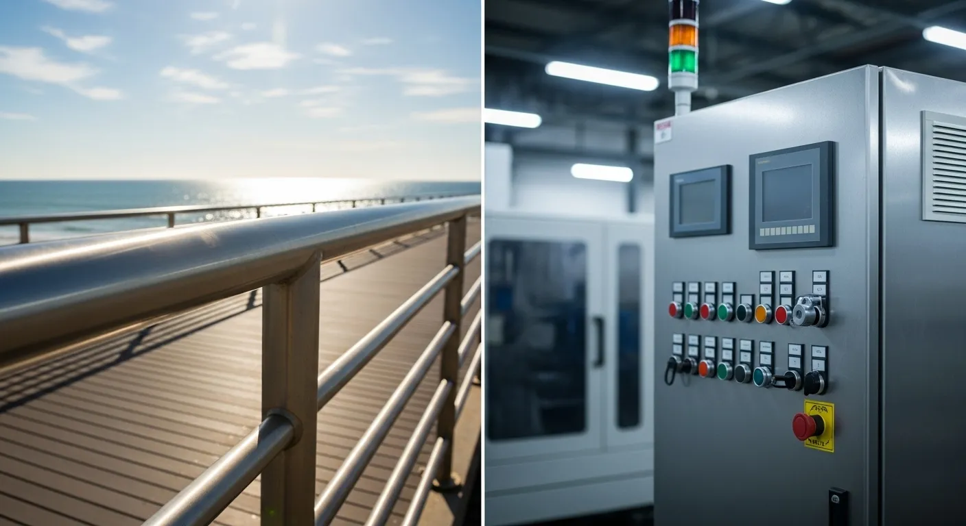 Benefits of painting stainless steel Painted stainless steel objects in outdoor and industrial use