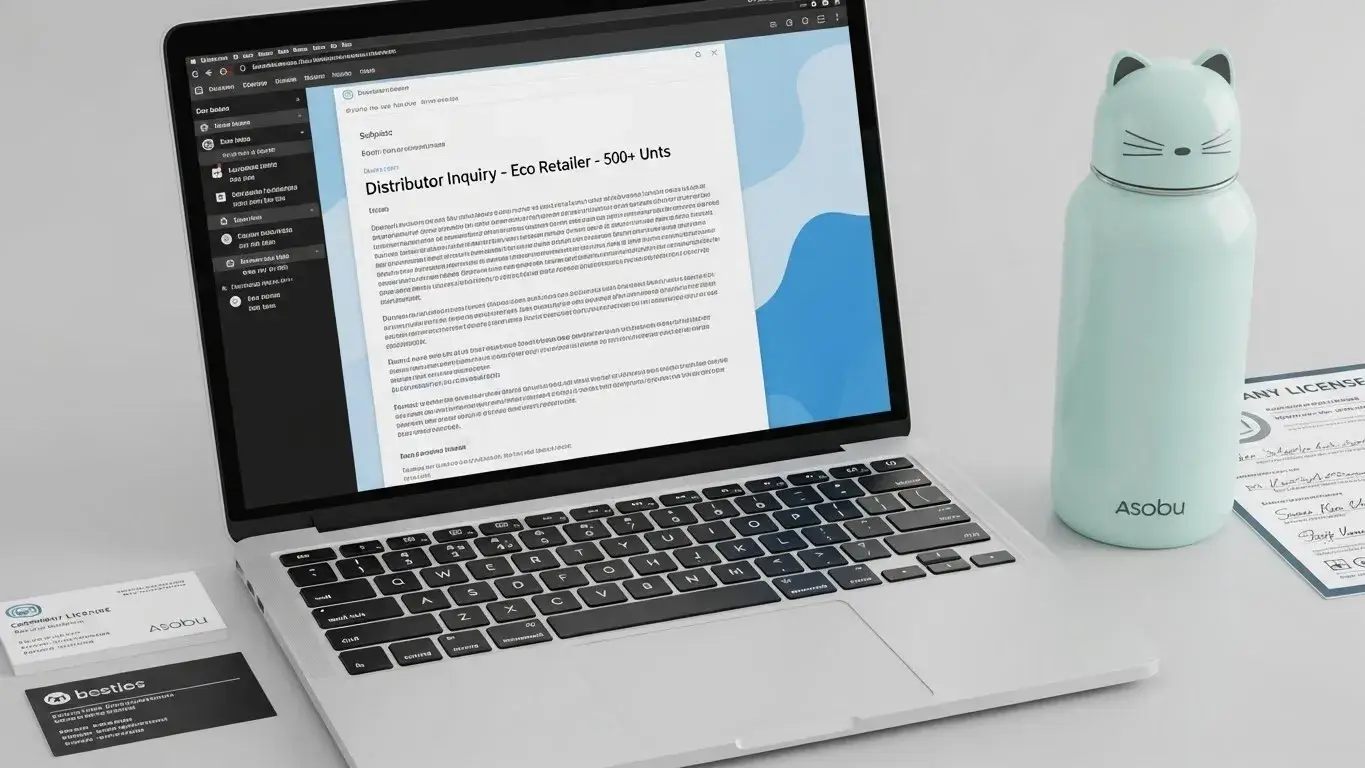 Email draft applying to be Asobu distributor