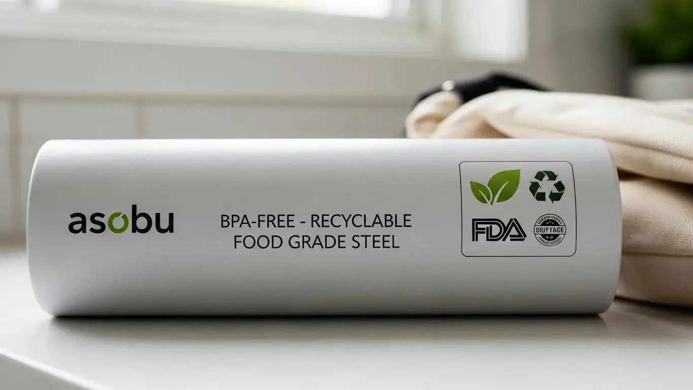 BPA-free and eco-safe Asobu water bottle