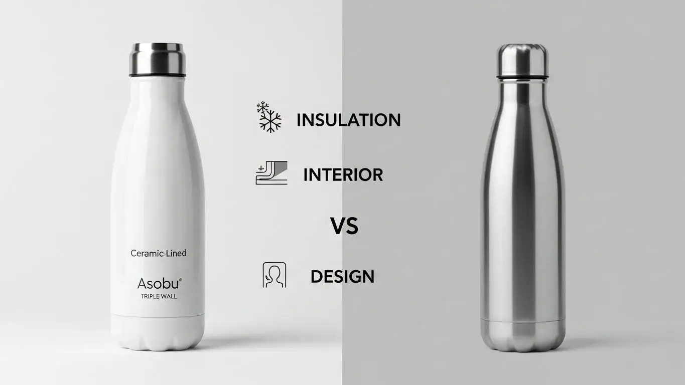 Asobu vs typical water bottle comparison